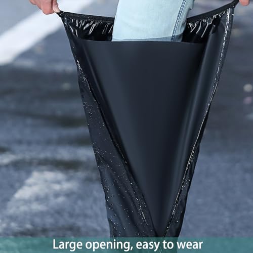 Image of Reusable Waterproof Shoe Covers for Rain, 23 Inch Foldable Tall Boot Design Rain Cover for Shoes (7 UK)