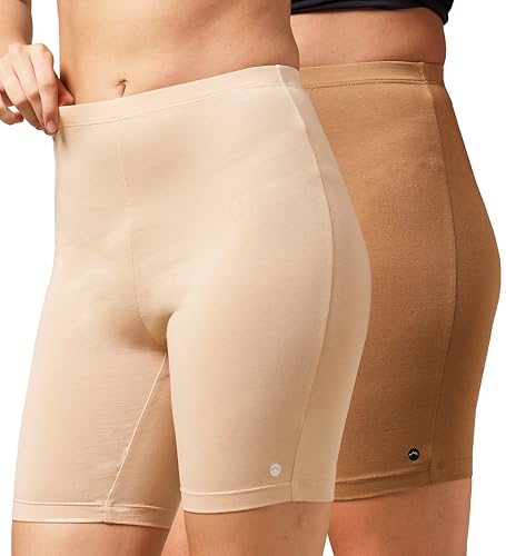 Image of URBAN ADVENTURE High Coverage Premium Cotton Spandex Mid Waist Elastane Stretch Shorties - Gym -Cycling Shorts /Tights for Women