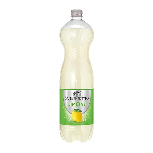 San Benedetto Limone, Bevanda Gassata, 1500 ml Dissetante e Frizzante, a Basso Contenuto di Zuccheri