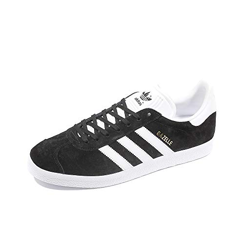 adidas Originals Gazelle, Scarpe da Ginnastica Uomo, Nero Core Black Black White Gold Met, 43 1/3 EU