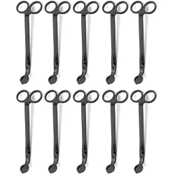 Aroparc 10PCS Candle Wick Trimmer Cutter, 7 Inch Bulk Wick Candle Accessories - Black