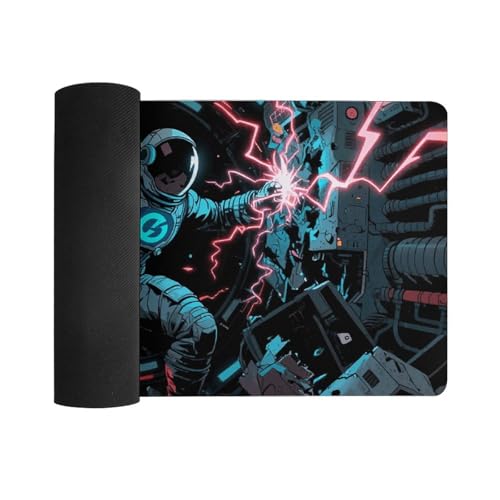 Alfombrilla Extendida Negra para Teclado y Mouse 24x12 in miniatura 3
