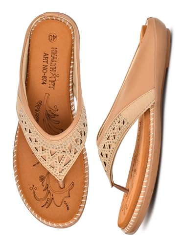 Image of HEALTH FIT Extra Super Soft Ortho Care Diabetic & Orthopedic Slippers /Doctor Chappal & Footwear with Memory Foam