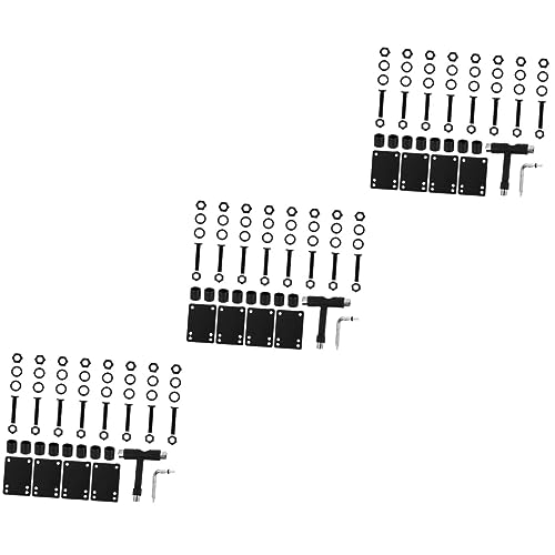 Happyyami 3 Sets Skateboard Tools Skateboard Hardware Skateboard Accessories Longboard Skateboard Screwdriver Multitool Practical Skateboard Gasket Spanners Longboard Mounting Hardware Major