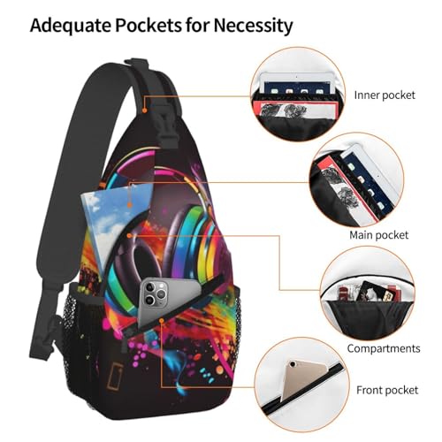 Man's Cross Chest Bag Diagonally Sling Backpack miniatura 4