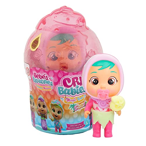 Cry Babies Magic Tears Tropical Shiny Shells Shelly | Bambole collezionabili che piangono Lacrime Schiumose e hanno 8 Accessori - Gioco per Bambine e Bambini +3 Anni