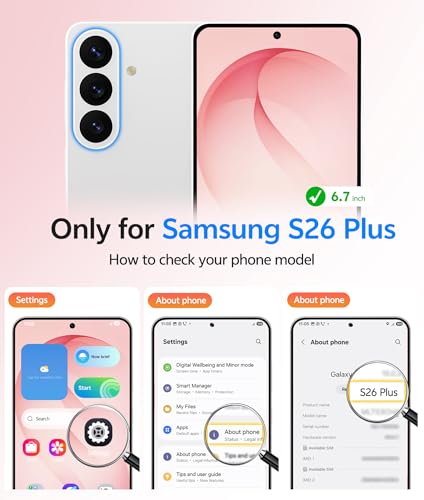 Image of FNTCASE for Samsung Galaxy S26+ Plus Case: [Fit for Magsafe] [Full Camera Protection + Screen Protector] Translucent Matte Military Grade - Shockproof Protective Phone Cover for S26 Plus - Pink