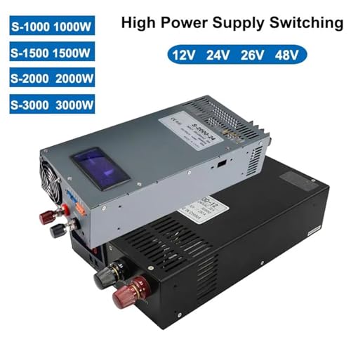 Alimentation à découpage 1500W 12V avec transformateur à affichage réglable
