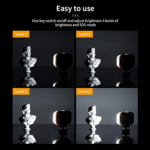 PICTRON VL28 Mini LED Videoleuchte mit 300 mAh Akku und 4 Helligkeitsstufen, Klein Vlog Videolicht für Smartphone/Kamera… – Bild 5