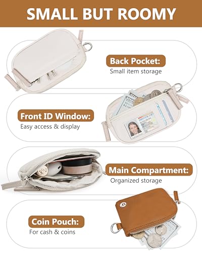 Image of Wallet Wristlet for Women, RFID Wallet Keychain with Dual Pocket | Nylon Wristlet Wallet with Coin Purse, ID Window, Card Holder and Small Wallet Design