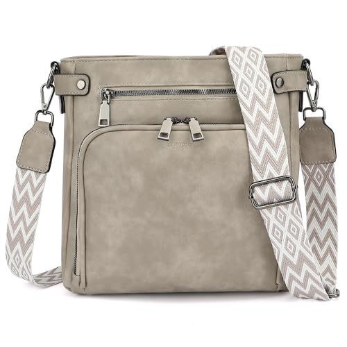 TANTOMI Crossbody Bags for Women Purses for Women Trendy Leather Shoulder Handbags Travel Purse with 6 Card Slots