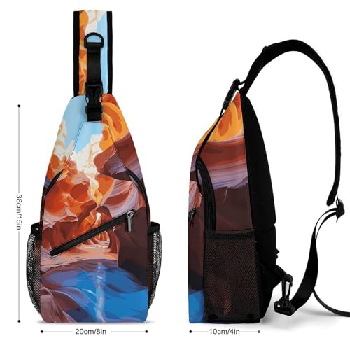 Bolso cruzado deportivo casual para viajes y senderismo miniatura 2