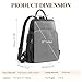 S-ZONE Small Leather Backpack for Women Fashion Designer Purse Anti-theft RFID Travel Bag