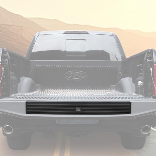 LUXEMOTO Tailgate Molding Trim for F150 15-20 Upper Center Flexible Flex Step Cap Top Trim Protector Cover with/Release Button Compatible with Ford F150 2015-2020 Replaces #FL3Z9940602B #FO1904135