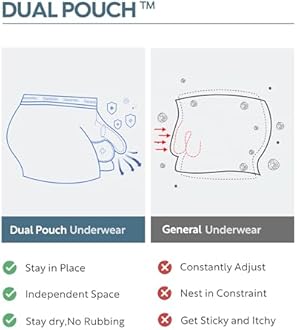 SEPARATEC Valentines Day Underwear For Men Dual Pouch Boxer Briefs Soft & Moisture Wicking Rayon From Bamboo Underwear men