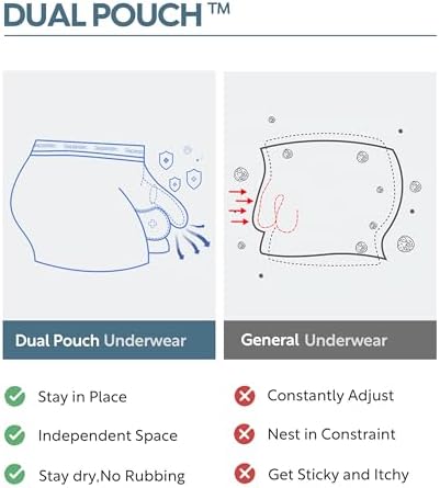 SEPARATEC Valentines Day Underwear For Men Dual Pouch Boxer Briefs Soft & Moisture Wicking Rayon From Bamboo Underwear men