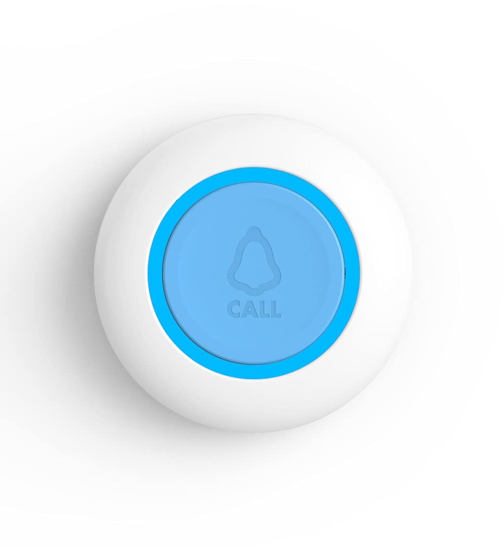 Bouton d'Appel pour Le Système de Téléavertisseur CruxCare C1 et C2 Bleu