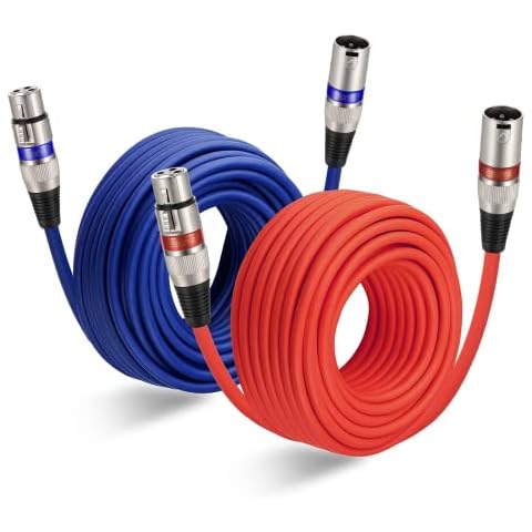 EBXYA Cable XLR XLR de micrófono 15M Paquete de 2 Cover
