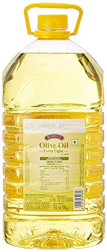 Image of Borges Extra Virgin Olive Oil -1L Glass + Borges Olive Oil Extra Light Flavours of Olives, 5L