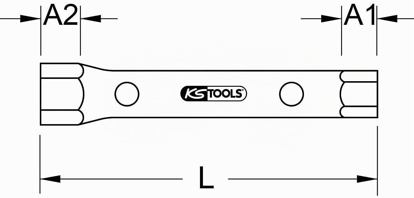 KS Tools 518.0884 Chiavi a Tubo Classic, 36X41 mm