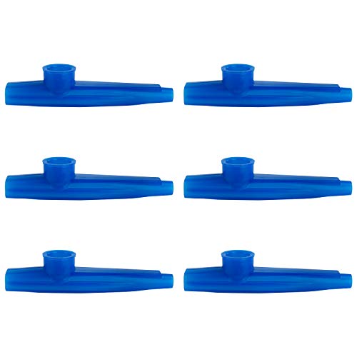 Kazoo en plastique Bleu Tiger KAZ7 lot de 6 pour éveil musical