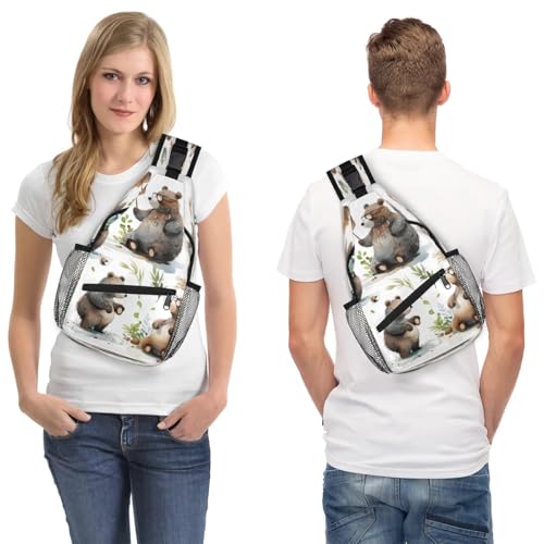 Bolso Sling Unisex para Mujeres y Hombres para Viaje y Senderismo miniatura 7