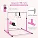 Safly Fun Gymnastics Bar for Kids Ages 3-15 | Sturdy Steel Home Gym, Adjustable Height (3 to 5 ft) with Anti-Slip Base, Easy Assembly