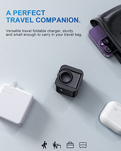 Beasaf 36W For Apple Charging Block With Built-In Watch Charger, Foldable Pd Fast Charger Block For Iphone, Dual Ports Wall Charger Compatible With Apple Watch Iphone Airpods #TOP4