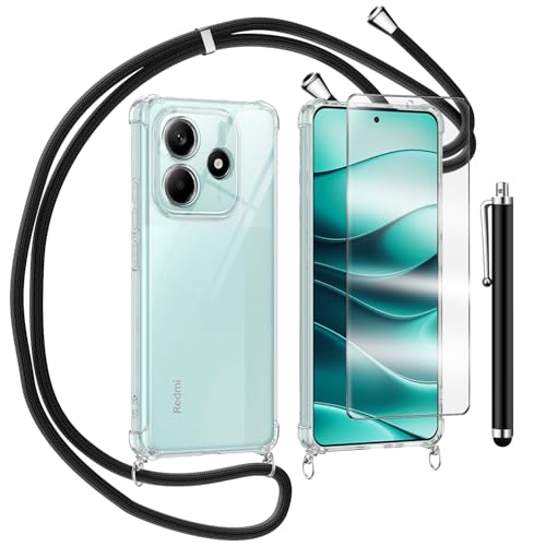 Coque Complète Pour Xiaomi Redmi Note 14 5G – Protection 360°, Cordon Réglable, Protecteur écran Intégré, Vert