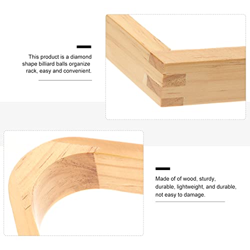 VOSAREA 2 Stuks Houten Biljart Bal Rack Set Hout Biljart Driehoek Rack Diamant Rek Tafel Zwembad Bal Rekken - Image 6