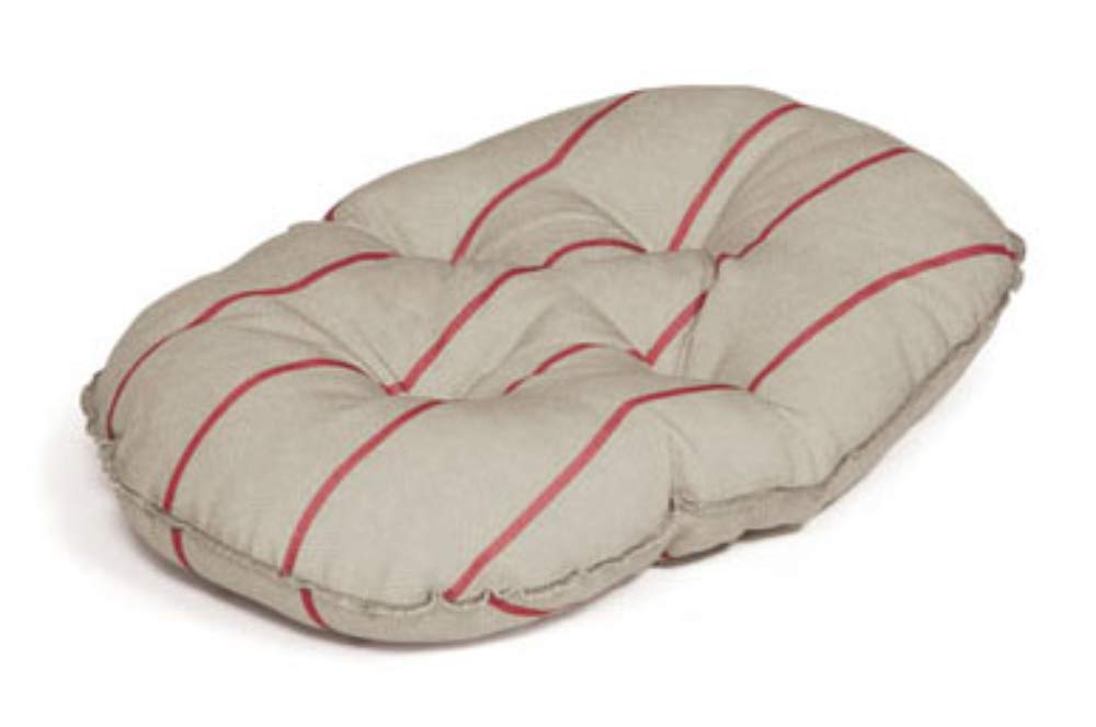 Danish Design Heritage Herringbone Beige and Burgundy Stripes Soft Quilted Dog/Puppy Mattress 30 Inch