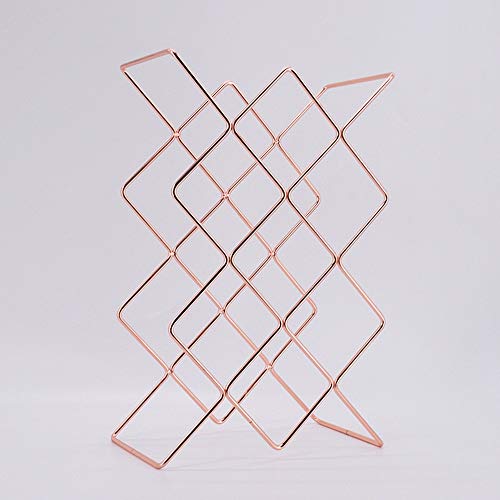 Soporte para botellas de vino 44x29x15.5cm color rosa miniatura 5