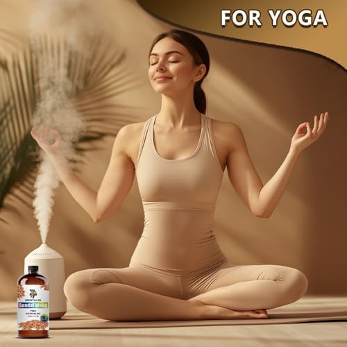 Image of Sandalwood Essential Oil for Diffuser Massage, Sandalwood Oil 16 oz