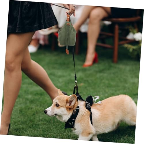 Bolsa de lona para premios de comida para perros facil de colgar 8