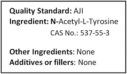 Miniatura 3 de NuSci N-acetil L-tirosina 100 g (3.52 oz) polvo puro, calidad AJI, mejor biodisponibilidad, ingrediente energético.