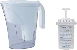 Kit Jarra Purificadora água filtro branca 1,5 Litros Inmetro Vela
