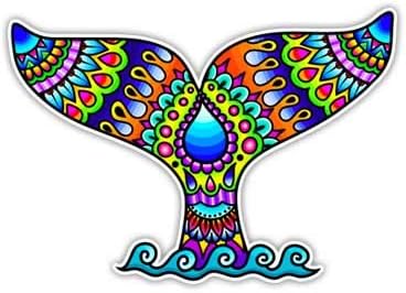 EW Designs Pastel Rainbow Cleopatra Vinyl Decal – Egyptian Goddess Bumper Sticker, 4 Inches Tall