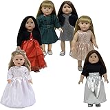 18 Inch Doll Clothes Set of 11 pc for American Girl Doll Clothing - Fits 18 Inch Dolls