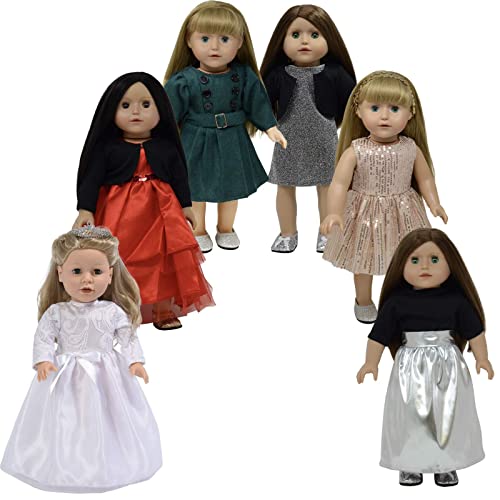 18 Inch Doll Clothes Dress and Doll Accessories (Holiday Doll Clothing)