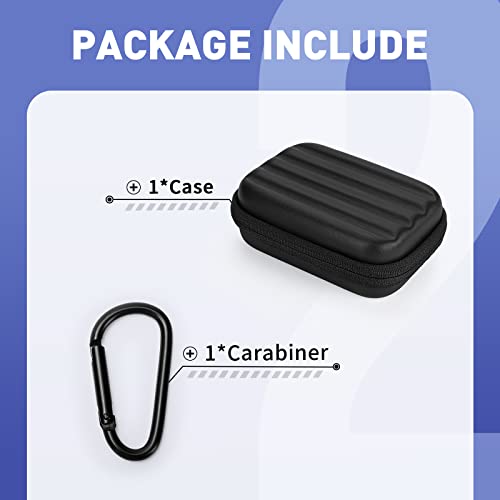 YINKE Case Compatible with Samsung T7 Shield/ T9 / T7 Touch Portable SSD USB 3.2 1TB, 2TB, 500GB, Hard EVA Portable Travel Storage Protective Cover (Black)