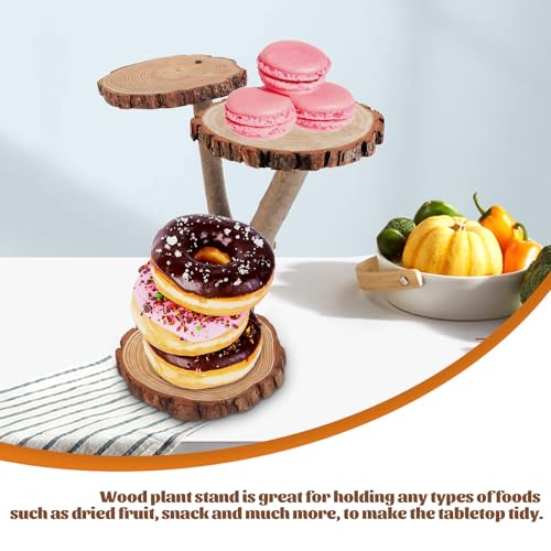 Présentoir à cupcakes en matériau synthétique robuste, serviteur étagé chic pour réception