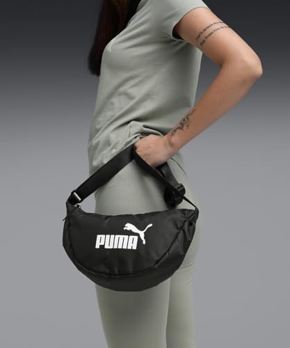 Image of PUMA |Base Women's Classic Half Moon Shoulder Bag | Black | OSFA