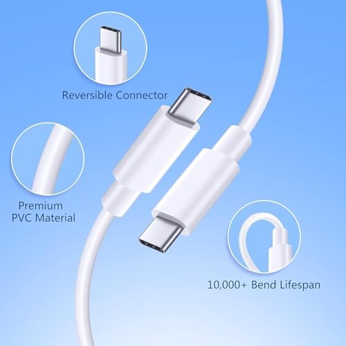Image of 25 watt Charger Type c Compatible with Samsung Charger Original Galaxy Z Fold 5 /4 /3, Z Flip5 /4 /3, S24 /S24+ /S24 Ultra, S23 /S23+ /S23 Ultra /S23 FE S /A /M /F Series (White, with Cable)