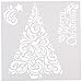 Hot Off The Press Swirly Christmas Tree Stencils, 6" by 6"