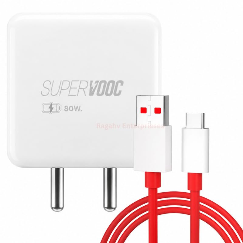 Image of 80W Charger USB Type C Data Sync Fast Charging Adapter for One Plus 13,13s,13r,12,12r,11,11r,10,10r,10t,10pro,9,9rt,9r,9pro,8,8t,7t,7pro,Nord 5,CE5,CE4,CE3,CE2lite,4,3,2,2T -JJ RED