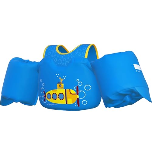 Image of Dark Lightning Toddler Swim Vest for Kids Ages 2-7, Kids Pool Floaties with Arm Wings, USCG Approved Life Jacket for Boys Girls, 33-55 lbs