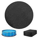 SKIKHN Pool Unterlage 200cm, Poolunterlage Rund, rutschfeste Poolmatten Schutzboden, Faltbarer Pool Bodenschutzmatte, Pool Bodenplane Wasserabsorbierende für Hinterhof Garten Aufstellpools Whirlpools