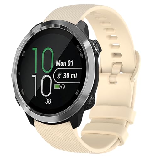 PureYule Correa Compatible con Garmin Forerunner 245/645/Vivoactive 6/5/3, 20mm Silicona Correa de Repuesto para Garmin Venu/Venu SQ/Venu 2 Plus/Vivomove HR
