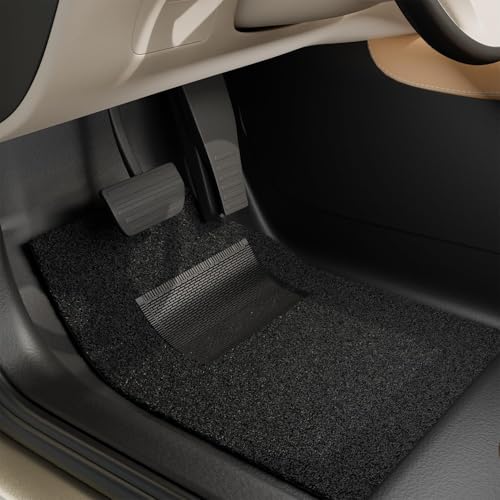 AARCH Premium Car Driver Side Grass Pcs. Compatible with Alto 800||Luxury Single Layered Mat||Set of 1pcs||Waterproof and Washable||Colour:-Black Grass