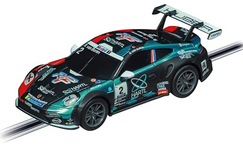 Carrera 64244 Porsche 992 GT3 Cup Huber Racing, No.2 1:43 Scale Analog Slot Car Racing Vehicle GO Slot Car Toy Race Track Sets